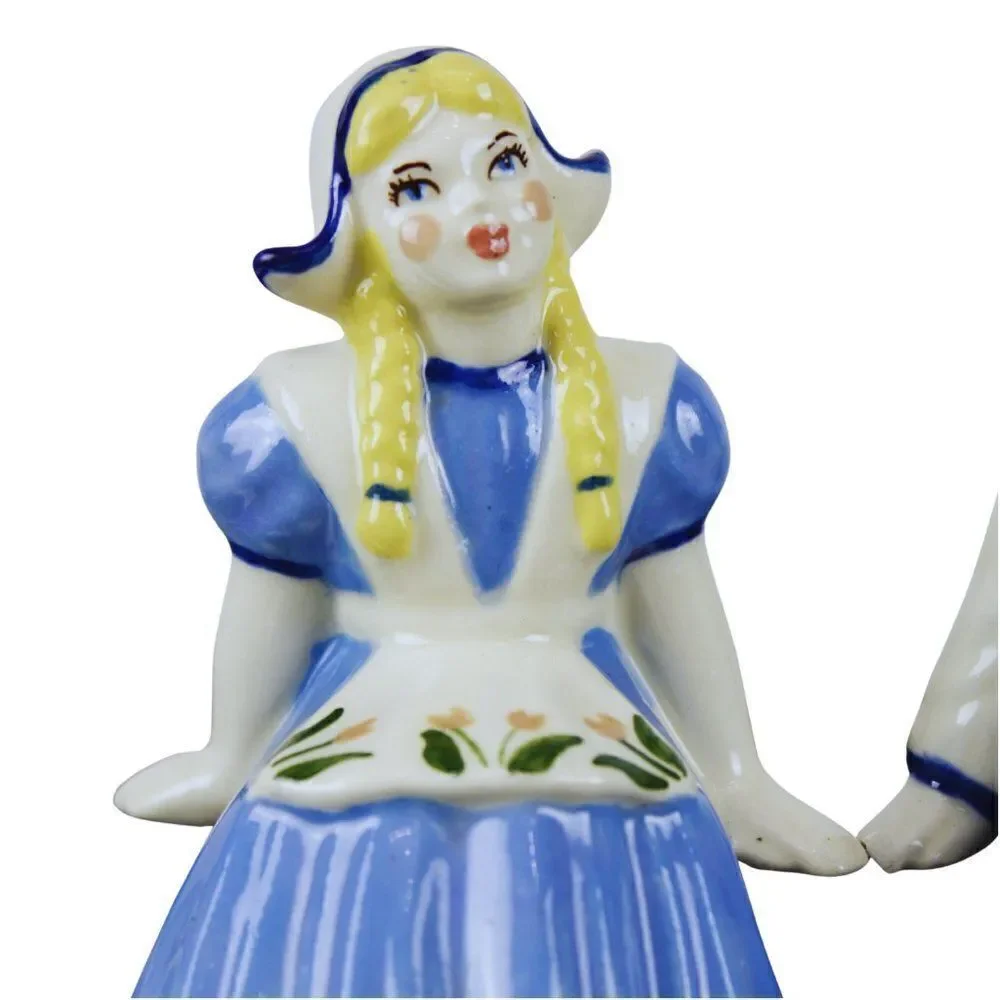 Dutch Boy & Girl Shelf Sitters Vintage 50s Ceramic Arts Studio Betty Harrington